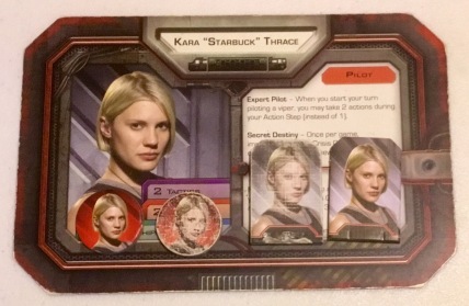 The new, and very used, Starbuck tokens from Battlestar Galactica