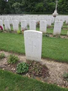 Stone headstones for the British and Empire graves