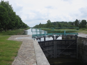 Lock gates on the River Somme